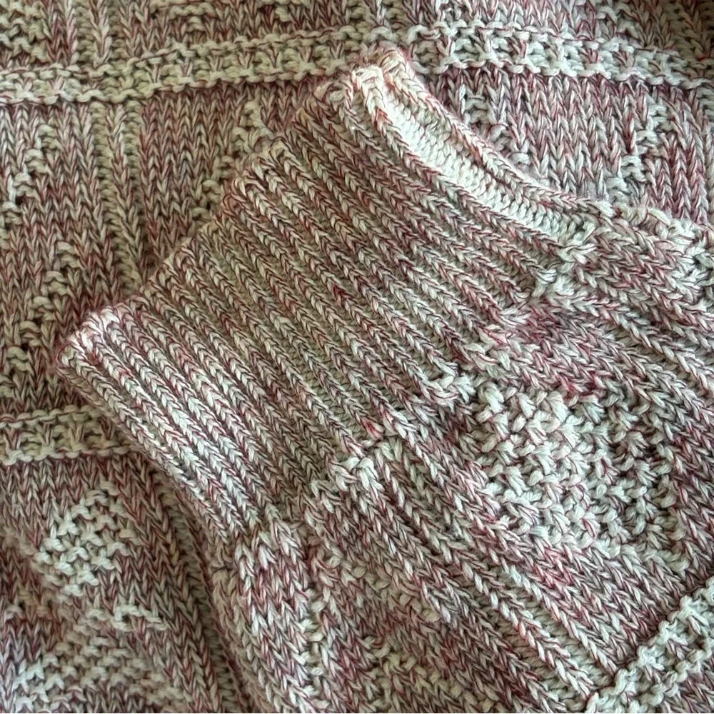 Vintage 1980's Retro Royal North Mills Textured Pink Oversized Sweater X-Large - Picture 8 of 9